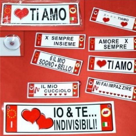Trade Shop - TARGA TARGHETTA IDEA REGALO SAN VALENTINO MODELLE - (1/4)