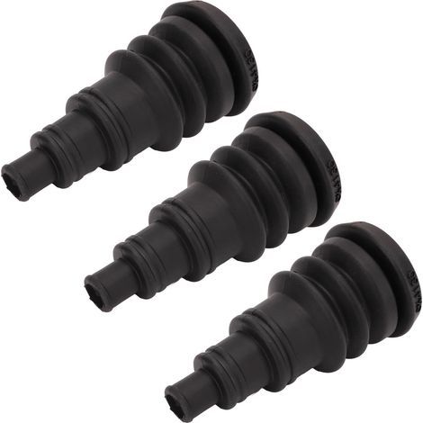 Feuerfeste Kabeldurchführungs-Schutzhülle – 3 Stück, universelles schwarzes Gummi für 3/8"- bis 1"-Kabelbündel