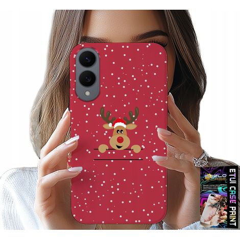 Custodia per Samsung Galaxy S25 Edge - Babbo Natale con renne + vetro