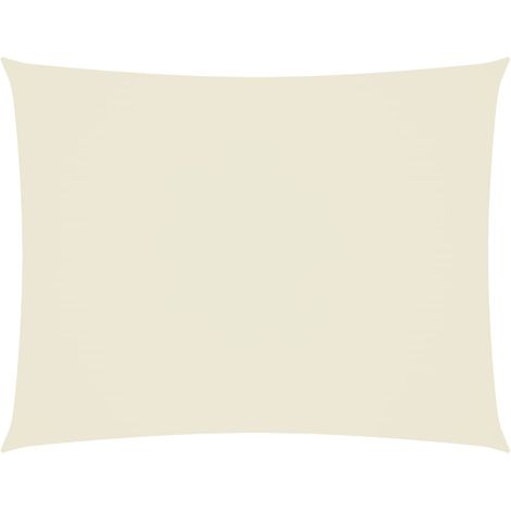 Sonnensegel Rechteckig 4x6 m Creme Oxford-Gewebe