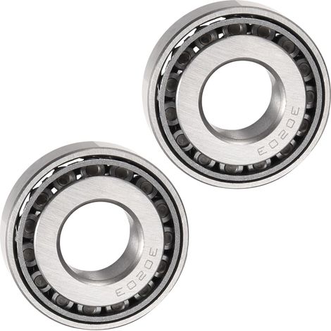 2Pcs Roulement à Rouleaux Coniques 30203 - [17mm X 40mm X 12mm] Ensemble De Cône Et De Cuvette En Acier Chromé Pour Utilisation Dans Les Systèmes De Convoyage (1/5)