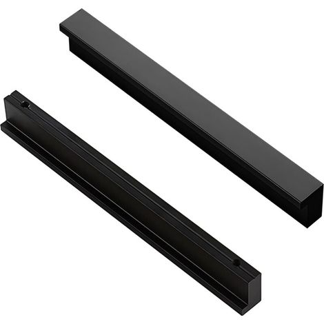 2x 90° L Türknöpfe für Küche, Schlafzimmer, Schranktüren, Schubladen und Möbel, 96 mm