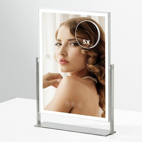 Miroir de maquillage rechargeable pour coiffeuse, 4000 mAh, 35 x 26 cm (1/5)