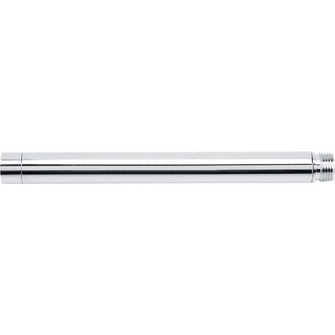 Tuyau d’extension de douche rond en acier inoxydable 201 – 22,5 cm – finition chromée et anti-rouille (1/5)