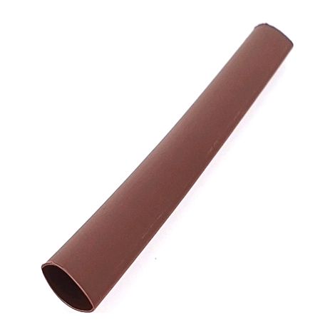 10 UNDS TUBO TERMORETRACTIL 6,4mm MARRON. BARRAS 1 MTS