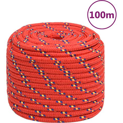 Corde de bateau rouge 16 mm 100 m polypropylène (1/5)