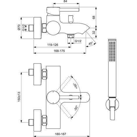 IDEAL STANDARD Monoc.Ceraline Estern C/Acc (1/2)