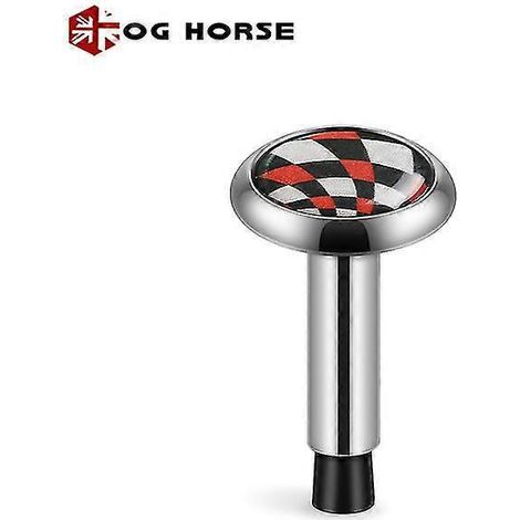 Lot de 2 goupilles décoratives Union Jack pour bouton de verrouillage de porte Mini Cooper S One JCW R50 R53 R55 R56 R57 R58 R59 R60 R61 F60 F55 F56 F57 - Protection de verrouillage de porte - Argent (1/5)