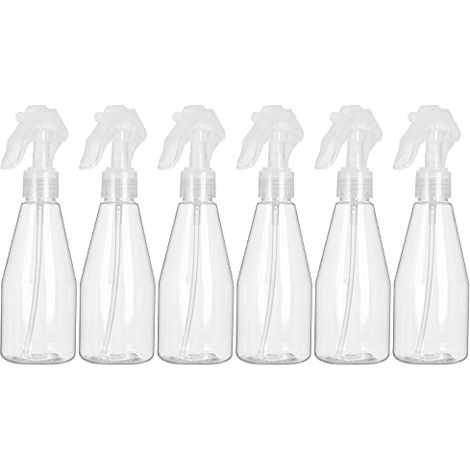Flacon Spray Vide 200ml, Lot de 6 Vaporisateur Vide en plastique, Bouteille Pulverisateur Vide pour Désinfectant, Jardinage, Nettoyage (1/5)