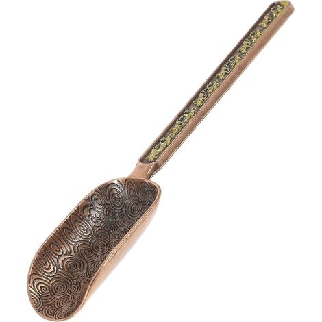 Cuillère à thé en cuivre et zinc, style rétro, cuillère doseuse pour grains de café, accessoire pour le thé (cuivre antique) (1/4)