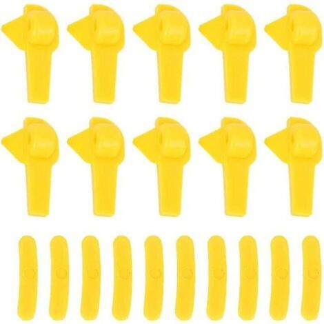 Protecteur de changeur de pneu, 20pcs montage de changeur de pneu insert de canard démonter la tête de protection de jante outils de réparation de roue de pneu jaune