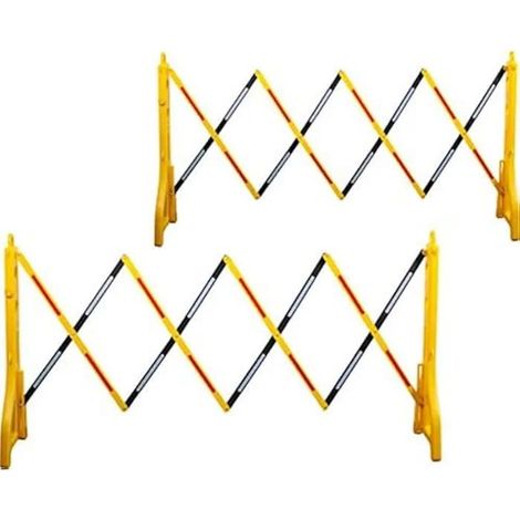 Barriera Estensibile Kstools Nero-Giallo 250 cm Sicurezza