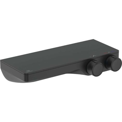 Ideal Standard CeraTherm - Grifo termostático de ducha, negro seda A7329XG (1/5)