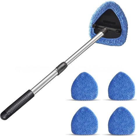 Brosse télescopique pour Lavage de Voiture, Nettoyeur de vitres avec en Microfibre, flacons pulvérisateurs, bâton de Nettoyage de Pare-Brise, Brosse à poussière intérieur de Voiture (1/5)