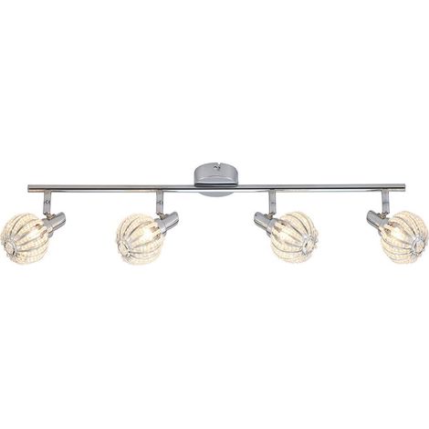 Italux Lopez Plafoniera a sospensione classica a 4 barre luminose, G9