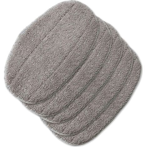 Wischmopp Pad - Microfibre - Pour Nettoyeur À Vapeur - Pour Carrelage Parquet Laminat - Lot De 5 (1/5)