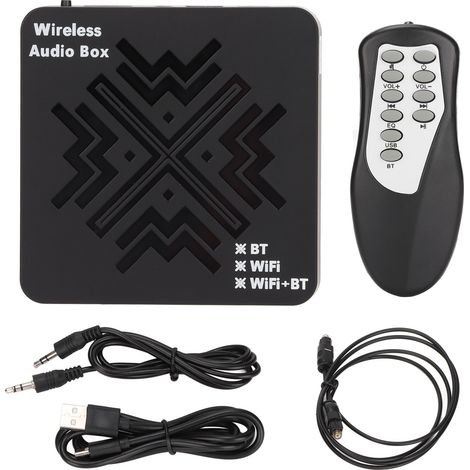 Boîtier récepteur audio sans fil HiFi WiFi Bluetooth 2-en-1, récepteur numérique optique fibre pour musique (1/5)