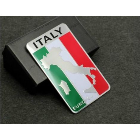 Bandiera adesiva Italia 3D in alluminio (1/3)
