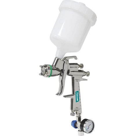 FP – Pistolet pneumatique HVLP-2 PRO – Réservoir 680 ml – Débit d'air réglable – Angle de pulvérisation continu – Pour utilisation professionnelle (1/6)