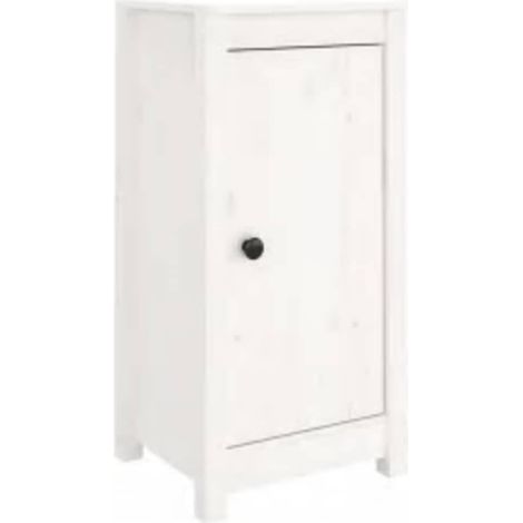 Maison Exclusive - Credenza Bianca 39x35x80 cm in Legno Massello di Pino