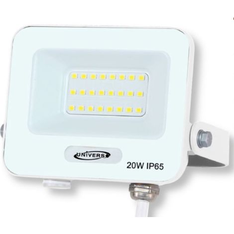 TRADE SHOP - Faro Proiettore Smd Led Floodlight 20 W Slim Ip65 Luce 3000k 4000k 6500k Ek05-20w - Bianco-Bianco Naturale      - (1/3)