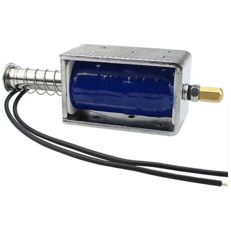 -1264B Leistungsstarker Schub-Zug-Elektromagnet, 12 V DC, 30 mm Magnethub (1/5)