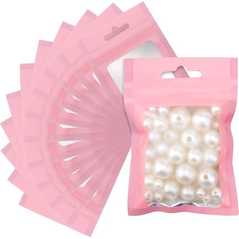 Sachets à Fermeture Zip, 7 x 10 cm, Noir