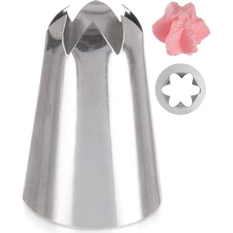 Stainless Steel Flower Piping Nozzle - 2cm Diameter (1/5)