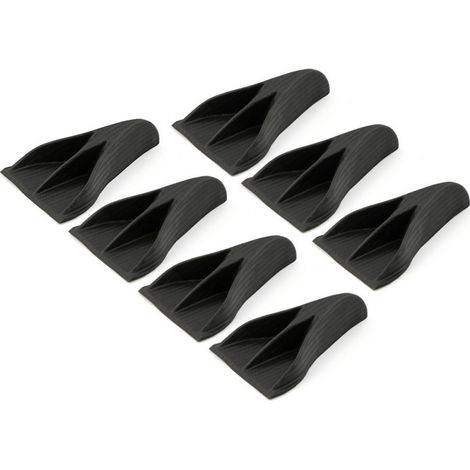 Car modification parts: roof ducktail spoiler, small rear wing decoration, eagle claw style shark fin spoiler, adhesive type - ABS Plastic - 7-pack (1/4)
