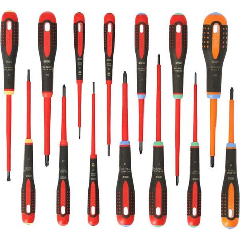 Bahco BE-9876S BE-9872 ERGO Screwdriver Set 14 Piece BAH9876S (1/3)