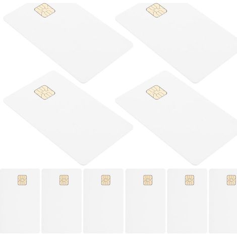 Lot de 20 Cartes à Ic Blanches 16k Mémoire Pvc Cuivre pour Système de D'accès Automobile Haute Vitesse (1/5)