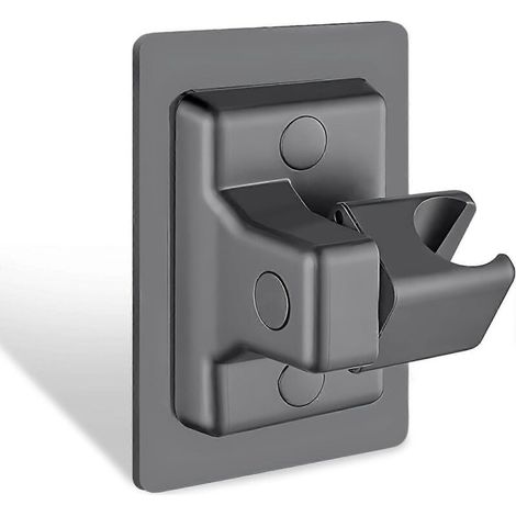 Replacement shower holder with adjustable angle, sturdy hand shower holder with no drilling required, shower holder with no drilling required (1/5)