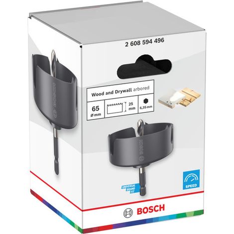 Bosch Lochsäge mit Aufsteckhalter Wood and Drywall, 65 x 25 mm