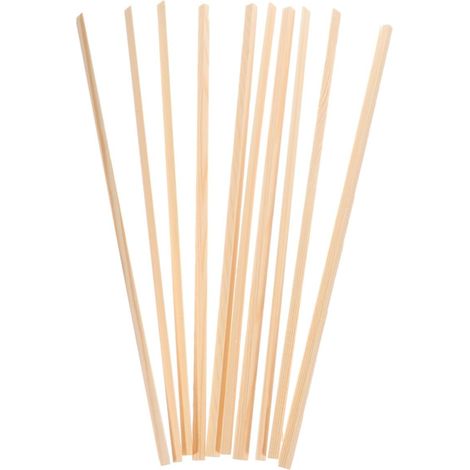 Moulures Bois 12 Pièces pour Fenêtres, Finition Bandeaux 6 MM, Longueur 30 CM, Kit Bricolage pour Moustiquaires, Cadres Photo, Décorations D’Intérieur (1/5)