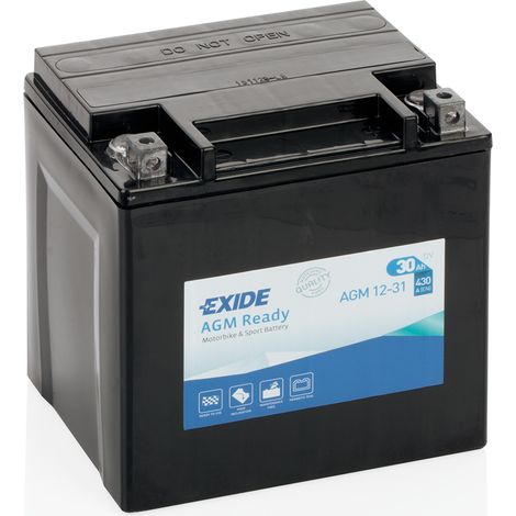 Batterie moto Exide AGM12-31 YIX30L 12v 30ah 430A