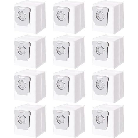 Lot of 12 Vacuum Cleaner Bags for iRobot Roomba i7 i7+ i3 i3+ i4 i4+ i6 i6+ j7 j7+ i8 i8+S9 S9+ E5 E6 E7, Vacuum Cleaner Bags Accessories (1/5)