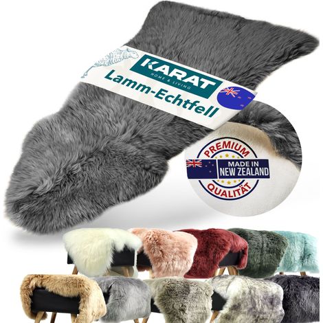 Schaffell Audrey Premium-Qualität Charcoal Grey 90 x 60 cm (1/5)