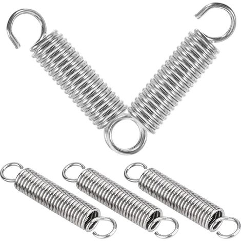 Ressorts de Traction avec Crochets, Lot de 5 Ressorts à Tension, 1,2x10x50mm, pour Tension et Suspension (1/5)