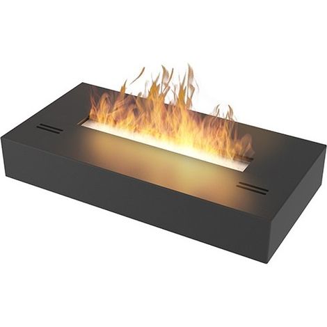 SIMPLE BOX - Biocamino freestanding da appoggio nero opaco Cm 50 (1/5)