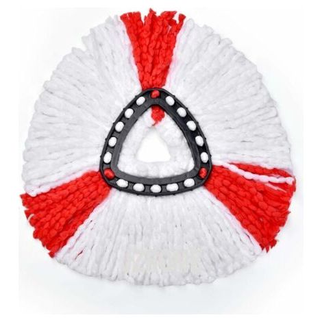FENOPLASTICALot de 4 Tête de Balai Serpillère Vadrouille Remplacement 2 en 1 en Microfibre Serpillère pour nettoyage des sols (1/5)