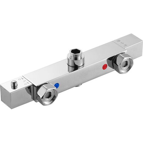 Robinet de douche thermostatique 38 °C avec verrouillage sécurisé, contrôle de température pour salle de bain, camping-car et hôtel. (1/5)