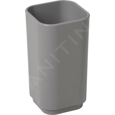 Sapho Gedy Seventy - Verre pour brosses à dents et dentifrice, à poser, gris 639808 (1/3)