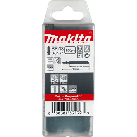 Lames pour scie sauteuse Makita BR-13 100 unités