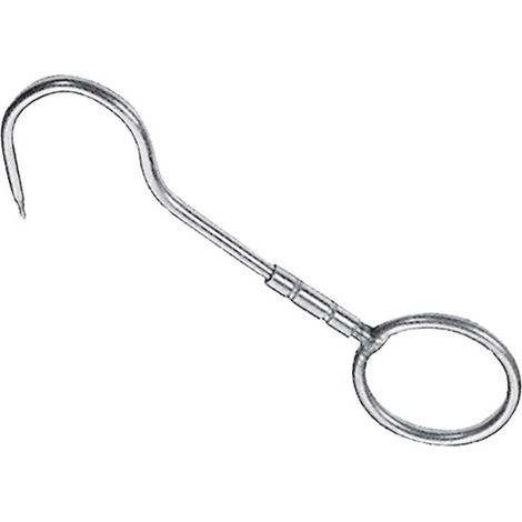GANCIO GIREVOLE CON ANELLO mm. 240x12