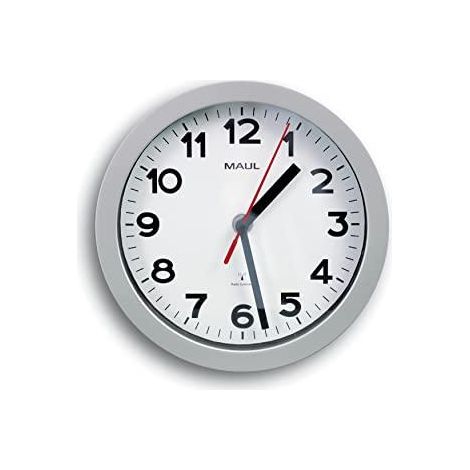 Orologio da Parete Moderno Radiocomandato Argento 20 cm