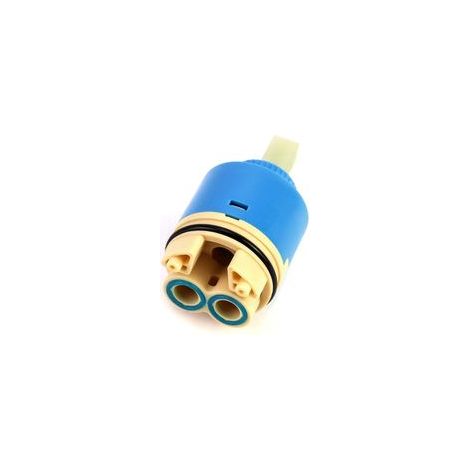 Noyau de valve en céramique de rechange, adapté aux robinets mélangeurs, pour une utilisation dans la cuisine ou la salle de bain, bleu (40 mm) (1/5)