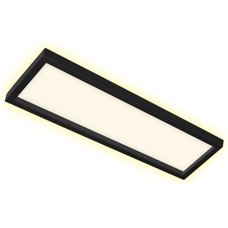 LED Deckenleuchte Deckenlampe Backlight-Effekt 22 Watt Schwarz Briloner