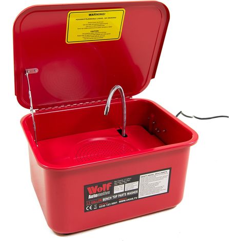 Parts Washer Wolf 3.5 Gallon (16L) Bench Top Portable Cleaning & Degreasing Tank with Pump (1/5)