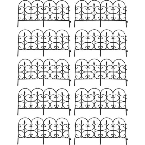 Hampton Black Plastic Lawn Edging (59cm x 32cm) - 10 Panels (1/5)