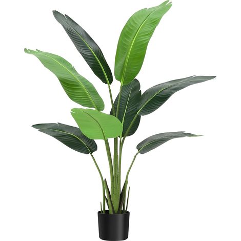 Palmier Artificiel, Branches Réglables, Décor Intérieur Extérieur, Vert, 2pcs (1/2)